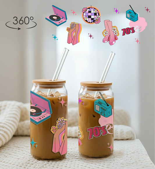 70's Glass Mug