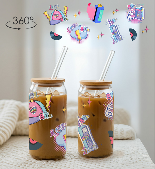 80's Glass Mug
