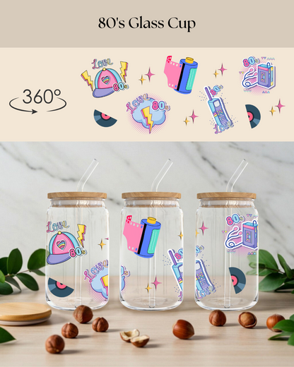 80's Glass Mug