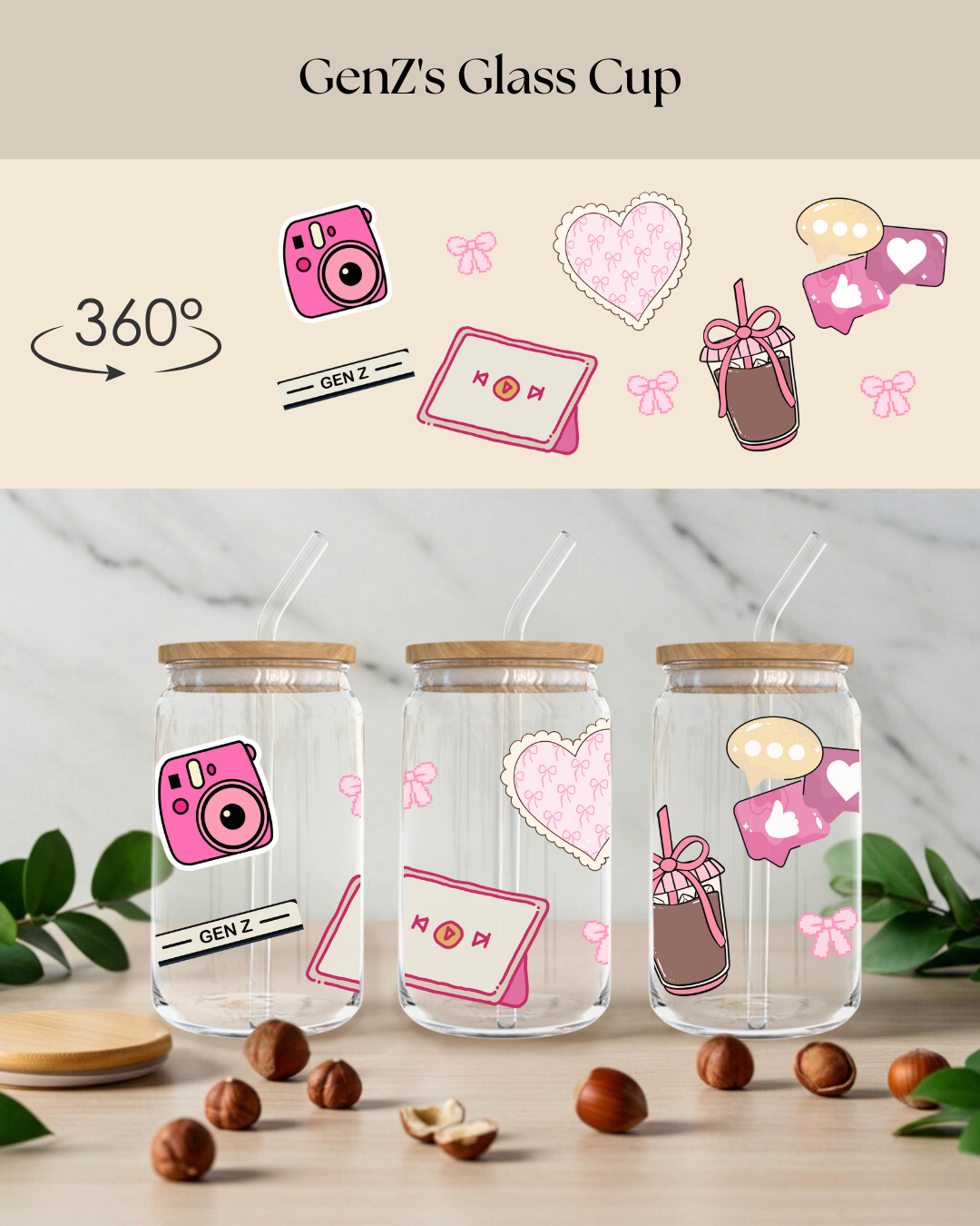 GenZ's Glass Mug